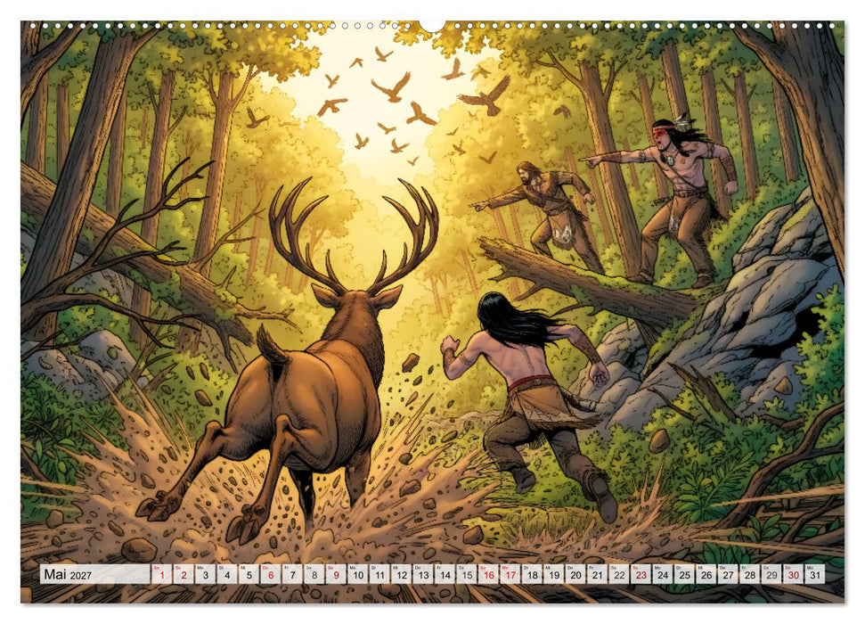 Lederstrumpf und die Mohikaner (CALVENDO Wandkalender 2027)
