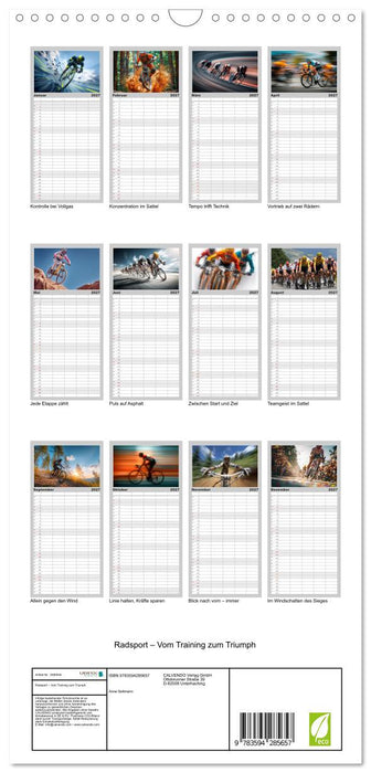 Radsport – Vom Training zum Triumph (CALVENDO Familienplaner 2027)