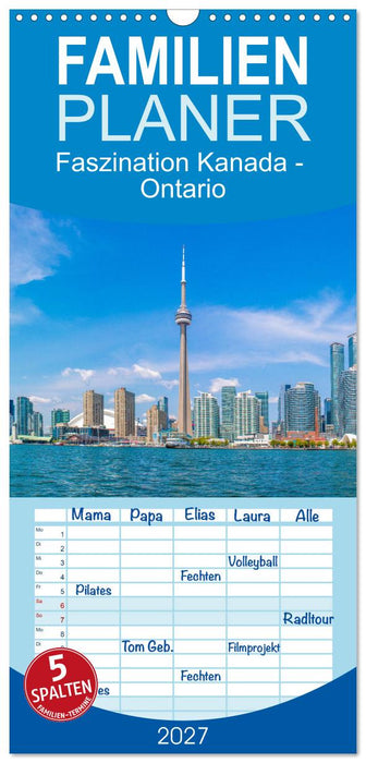 Faszination Kanada - Ontario (CALVENDO Familienplaner 2027)