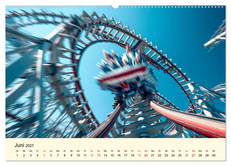 Achterbahn - High Tech, High Speed, High Thrill (CALVENDO Wandkalender 2027)
