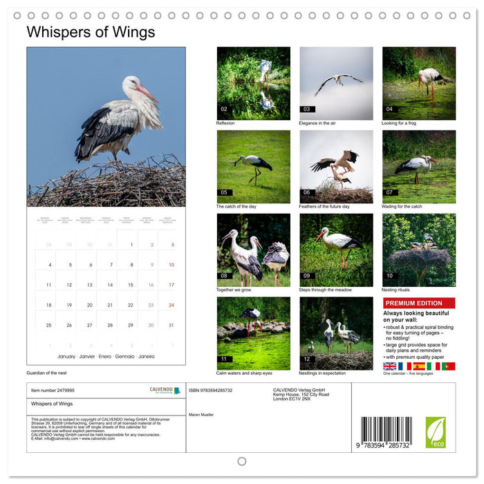 Whispers of Wings (CALVENDO Monthly Calendar 2027)