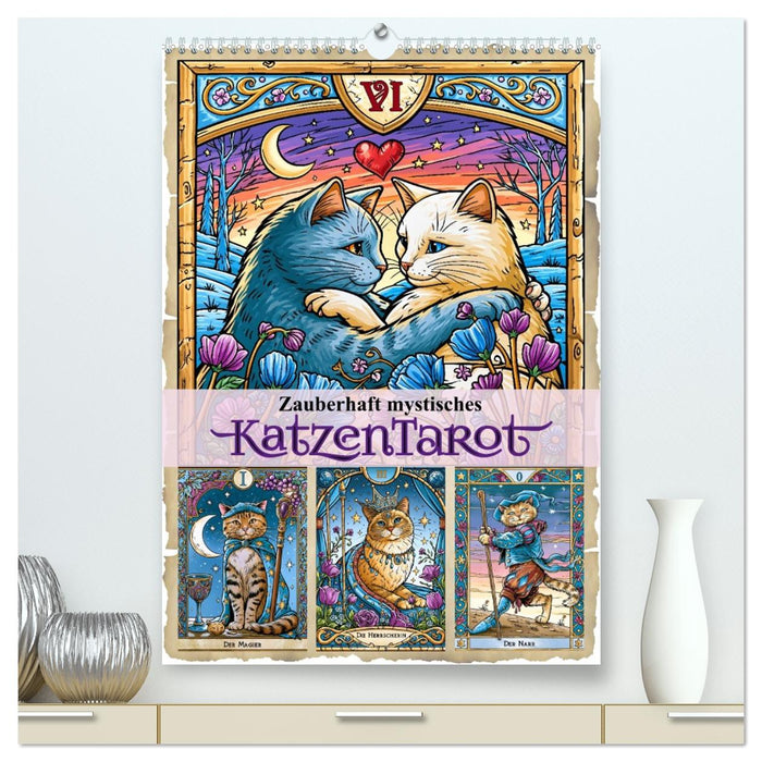 Zauberhaft mystisches Katzentarot (CALVENDO Premium Wandkalender 2027)