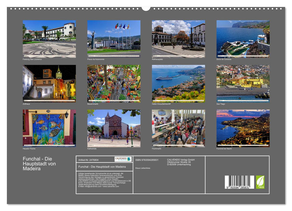 Funchal - Die Hauptstadt von Madeira (CALVENDO Premium Wandkalender 2027)