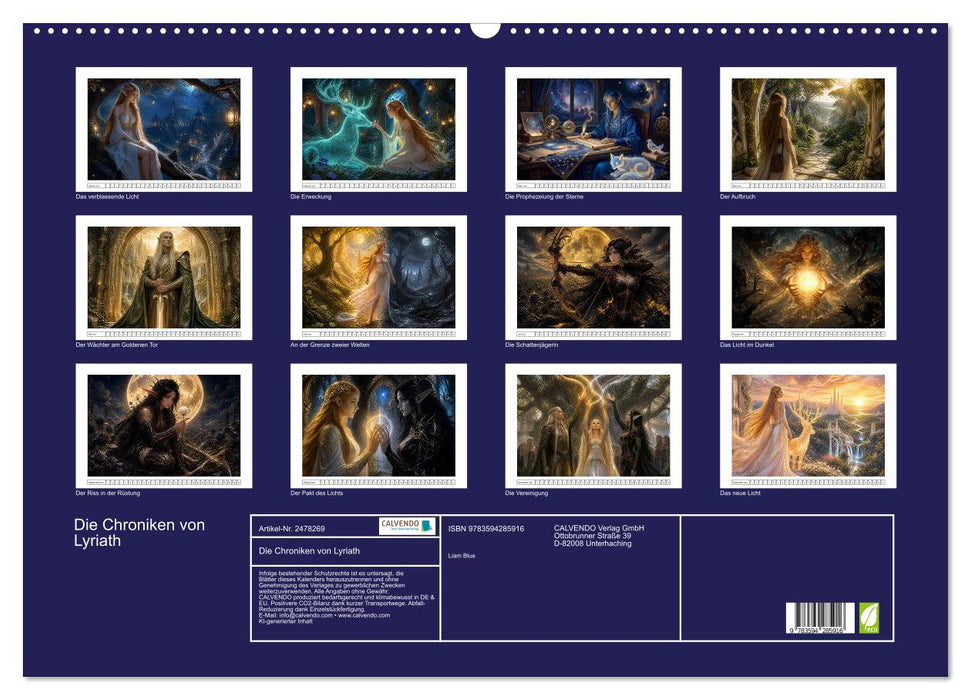 Die Chroniken von Lyriath (CALVENDO Wandkalender 2027)