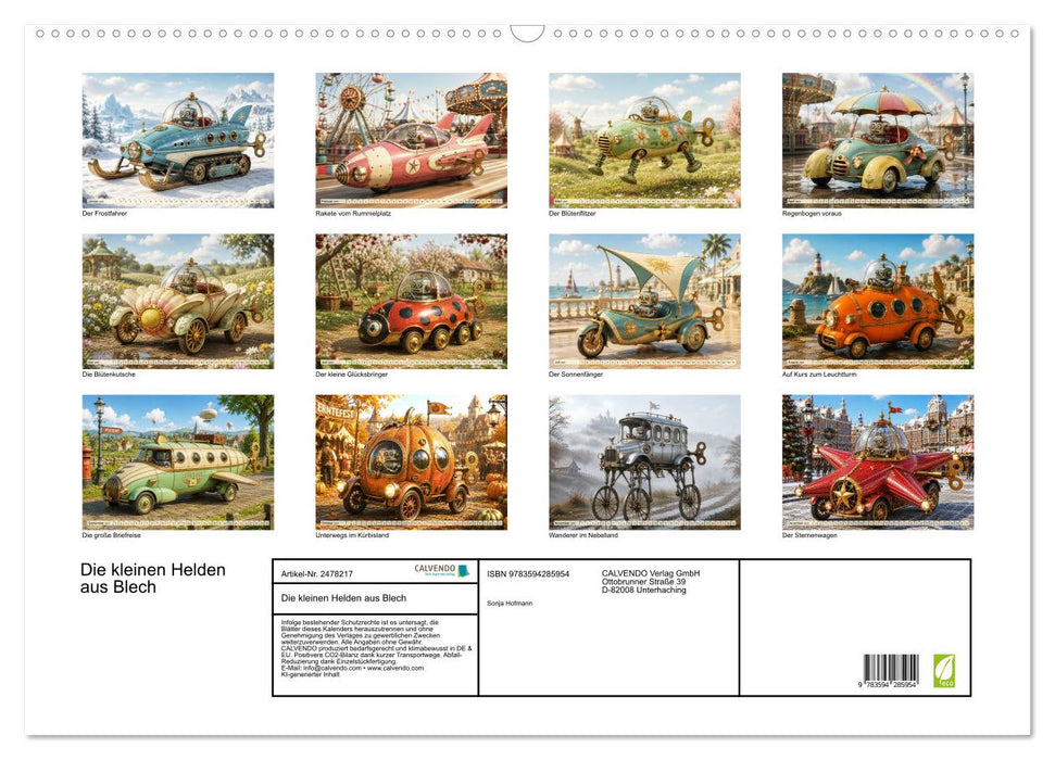 Die kleinen Helden aus Blech (CALVENDO Wandkalender 2027)