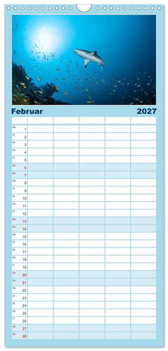 Faszinierende Meereswelt der Malediven (CALVENDO Familienplaner 2027)