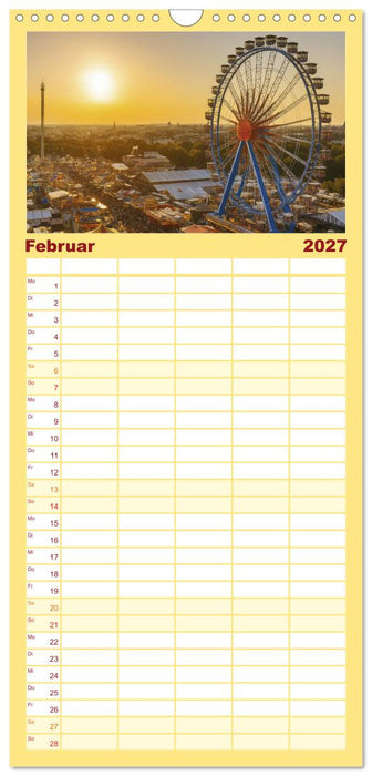 Riesenräder und Kirmes (CALVENDO Familienplaner 2027)