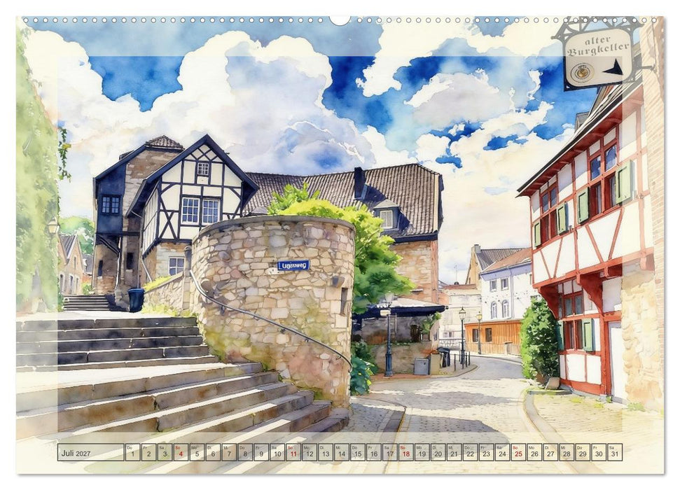 Die schönsten Altstädte in Nordrhein-Westfalen (CALVENDO Premium Wandkalender 2027)