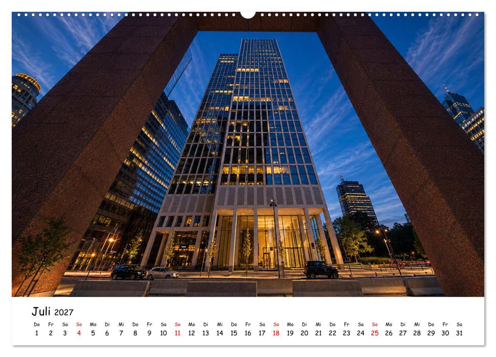 Frankfurts Hochhaus Szenario (CALVENDO Premium Wandkalender 2027)