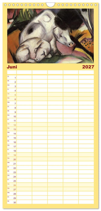 Expressionistische Tierwelten (CALVENDO Familienplaner 2027)