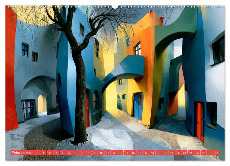Das Paradies der tanzenden Häuser (CALVENDO Premium Wandkalender 2027)