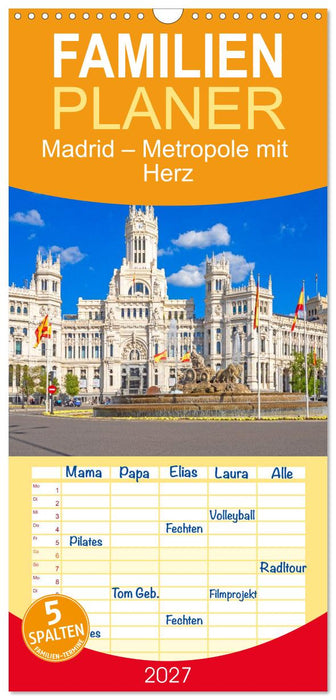 Madrid – Metropole mit Herz (CALVENDO Familienplaner 2027)