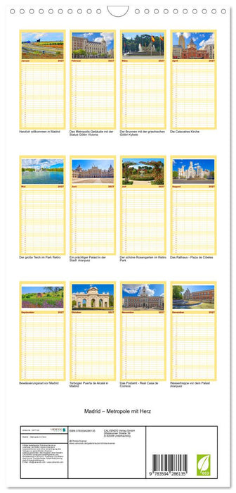 Madrid – Metropole mit Herz (CALVENDO Familienplaner 2027)