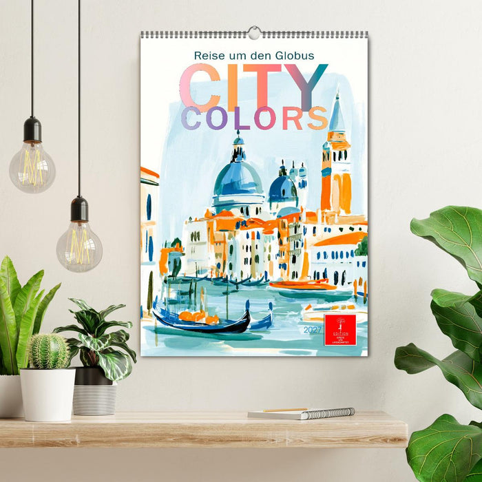 City Colors - Reise um den Globus (CALVENDO Wandkalender 2027)
