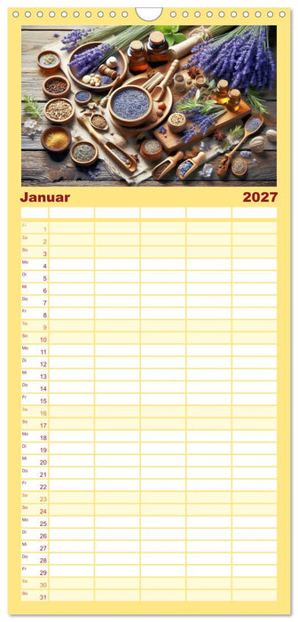Lavendel für deine Sinne (CALVENDO Familienplaner 2027)