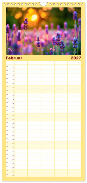 Lavendel für deine Sinne (CALVENDO Familienplaner 2027)