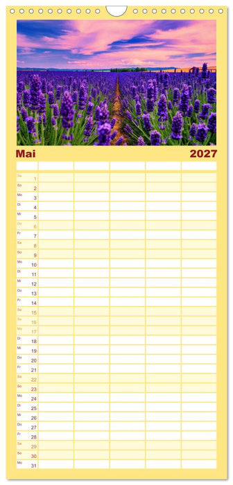 Lavendel für deine Sinne (CALVENDO Familienplaner 2027)