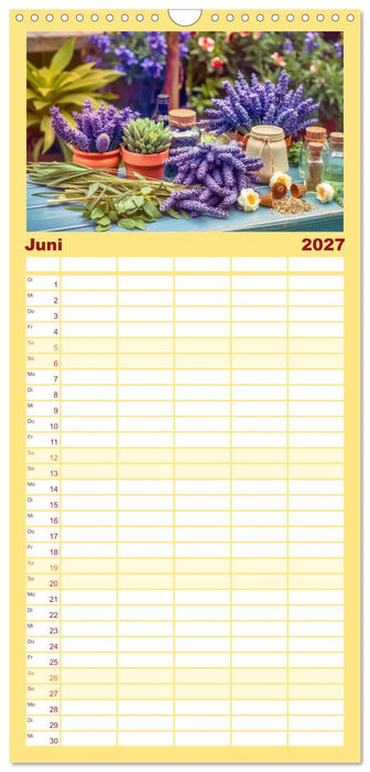 Lavendel für deine Sinne (CALVENDO Familienplaner 2027)