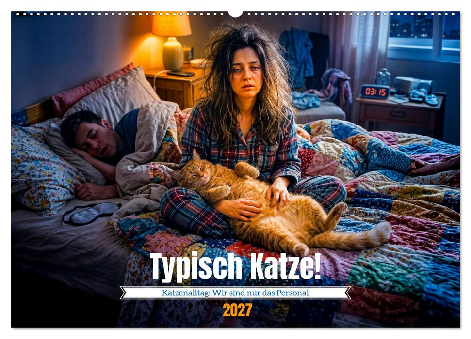 Typisch Katze! - Katzenalltag: Wir sind nur das Personal (CALVENDO Wandkalender 2027)