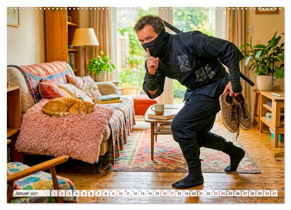 Typisch Katze! - Katzenalltag: Wir sind nur das Personal (CALVENDO Wandkalender 2027)