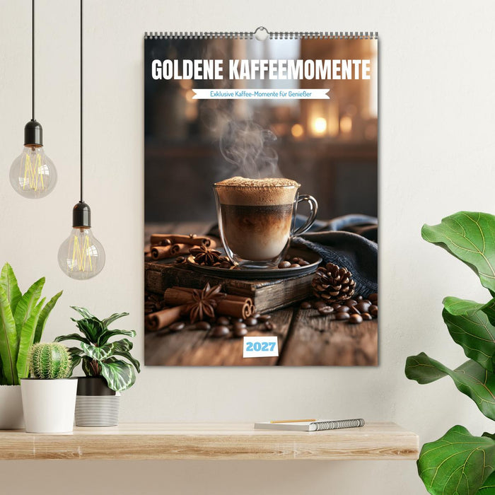 Goldene Kaffeemomente (CALVENDO Wandkalender 2027)