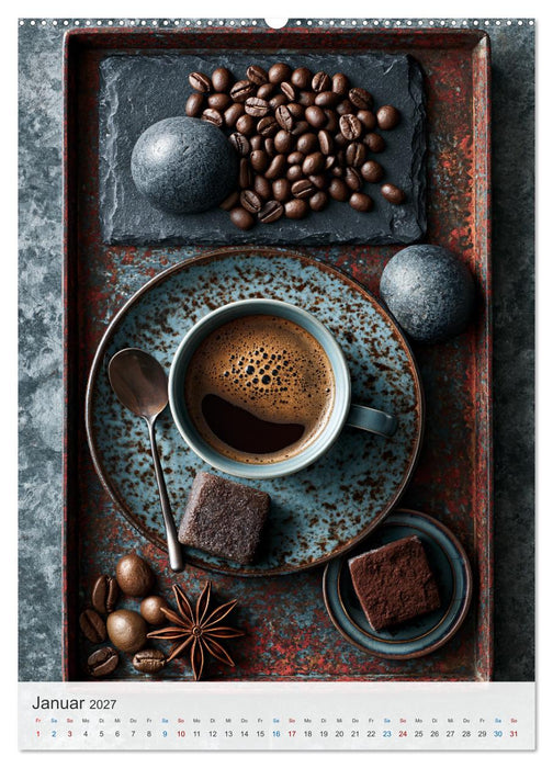 Goldene Kaffeemomente (CALVENDO Wandkalender 2027)