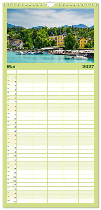 Rund um den Wörthersee in Österreich (CALVENDO Familienplaner 2027)