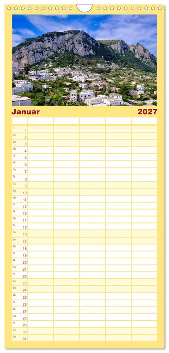 Faszinierendes Capri (CALVENDO Familienplaner 2027)