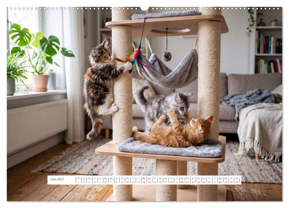 Leben mit einer Maine Coon (CALVENDO Premium Wandkalender 2027)