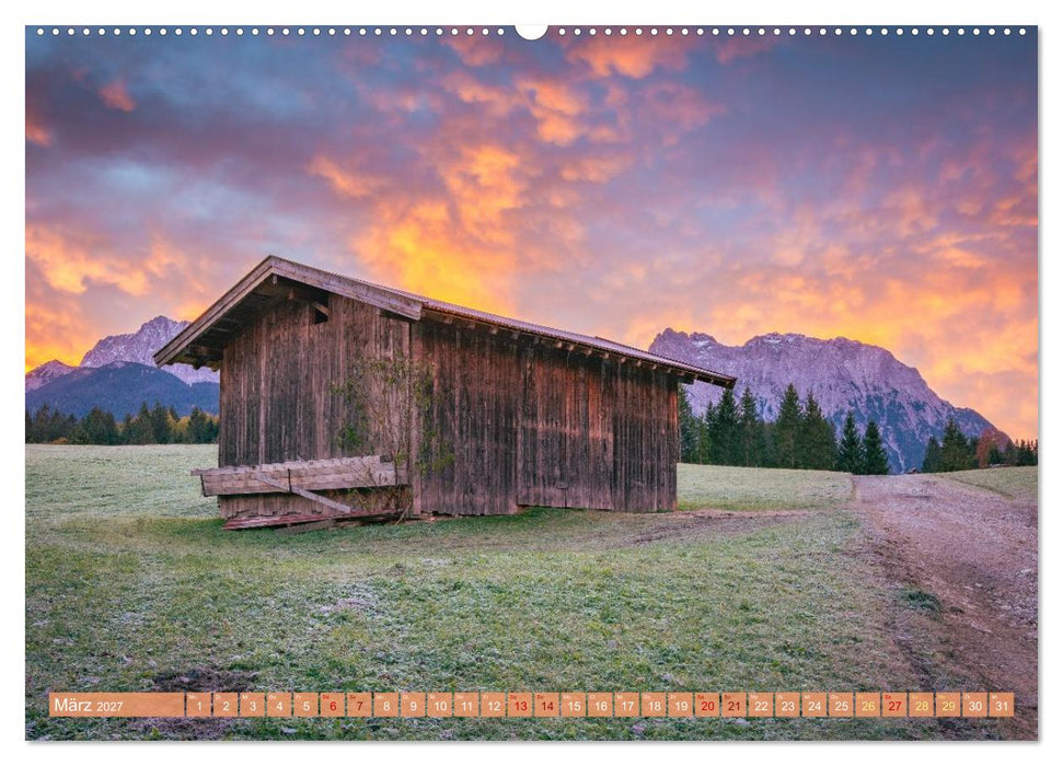 Werdenfelser Land - Malerische Landschaften (CALVENDO Wandkalender 2027)