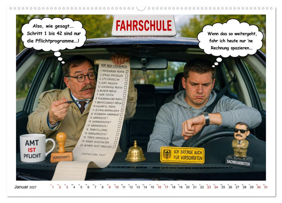 Fahrschule macht Spaß (CALVENDO Premium Wandkalender 2027)