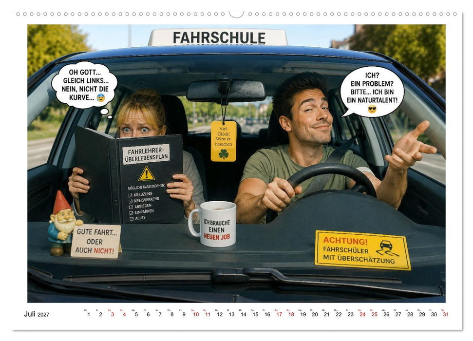 Fahrschule macht Spaß (CALVENDO Premium Wandkalender 2027)