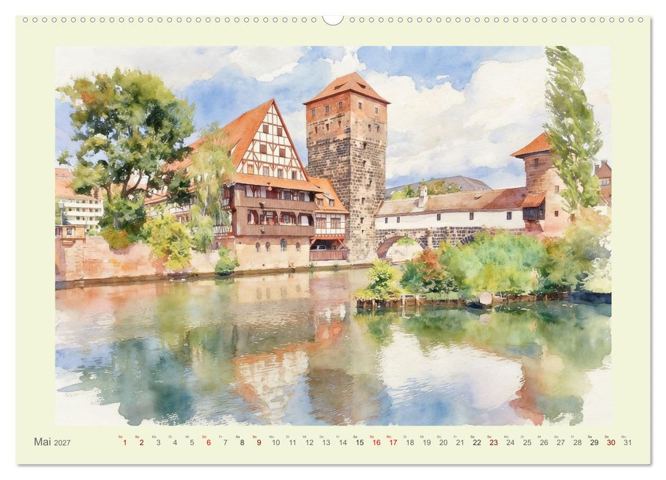 Die schönsten Altstädte in Hessen (CALVENDO Premium Wandkalender 2027)