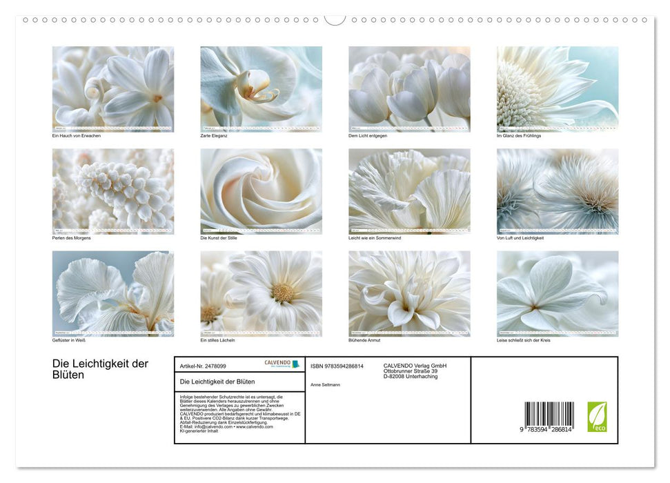Die Leichtigkeit der Blüten (CALVENDO Premium Wandkalender 2027)