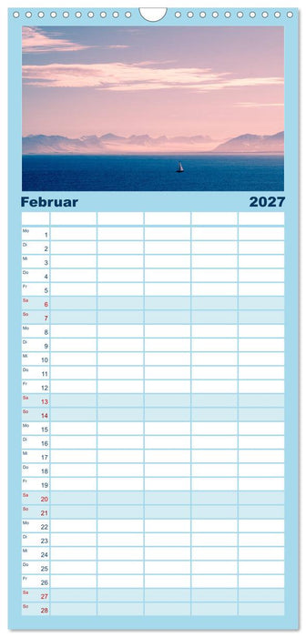 Spitzbergen im Sommer (CALVENDO Familienplaner 2027)