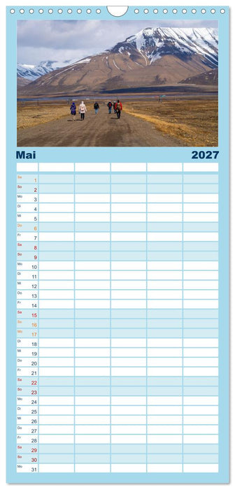 Spitzbergen im Sommer (CALVENDO Familienplaner 2027)