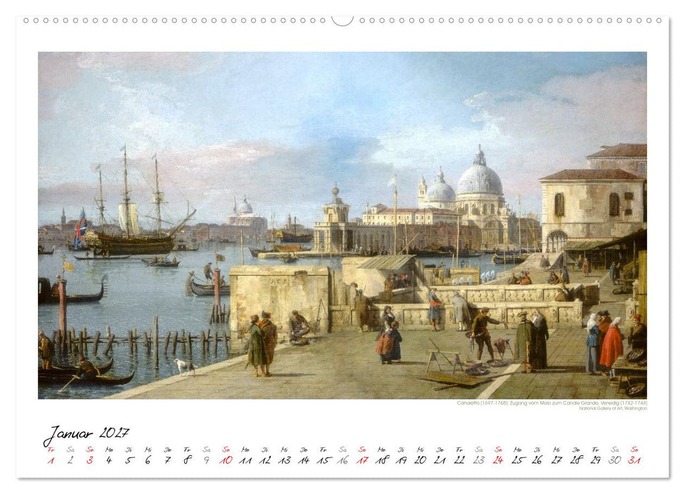 Venedig - Gemälde aus drei Jahrhunderten. Kunstkalender (CALVENDO Wandkalender 2027)