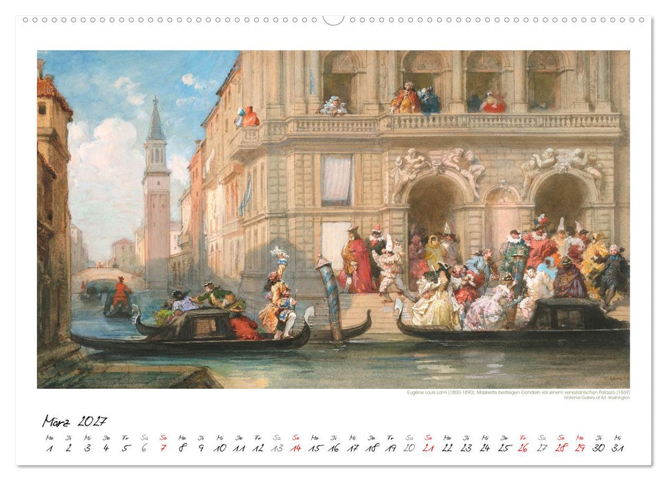 Venedig - Gemälde aus drei Jahrhunderten. Kunstkalender (CALVENDO Wandkalender 2027)