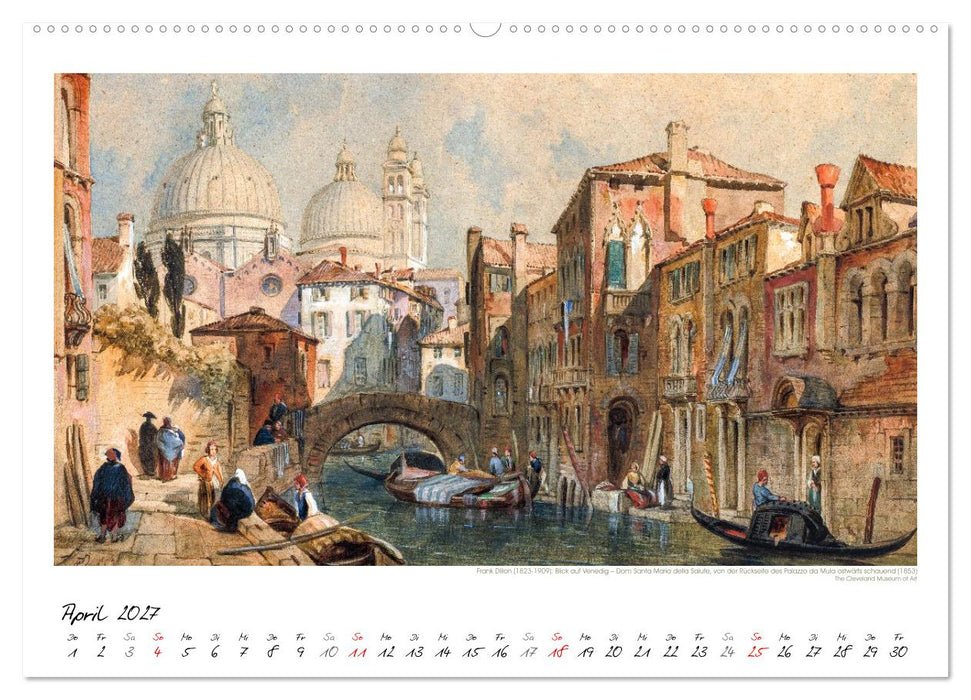 Venedig - Gemälde aus drei Jahrhunderten. Kunstkalender (CALVENDO Wandkalender 2027)