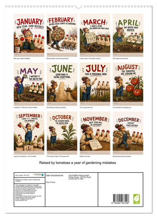 Raised by tomatoes a year of gardening mistakes (CALVENDO Premium-Calendar 2027)