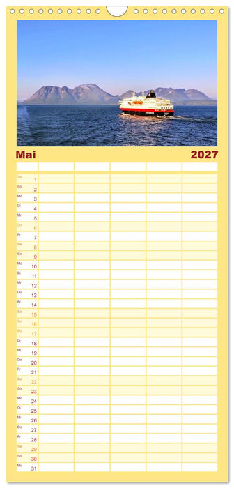 Mit Hurtigruten zum Nordkap (CALVENDO Familienplaner 2027)