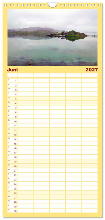 Mit Hurtigruten zum Nordkap (CALVENDO Familienplaner 2027)