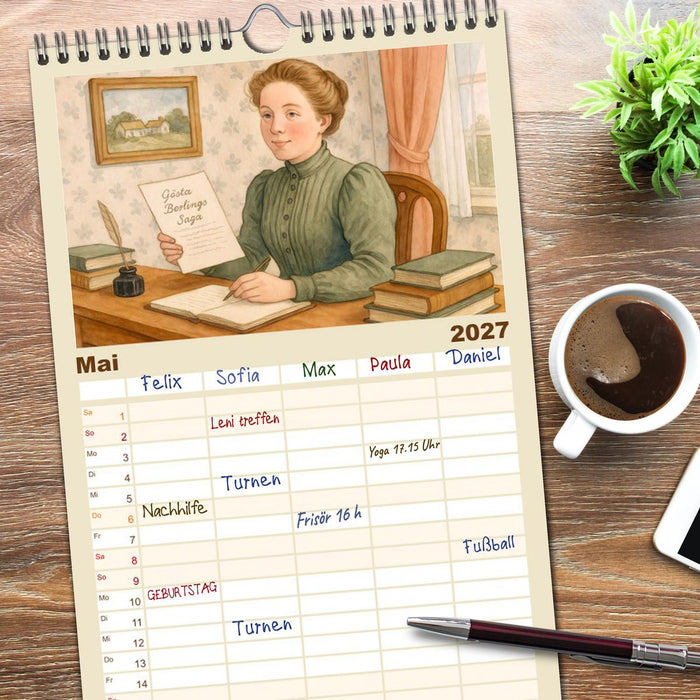Selma Lagerlöf (CALVENDO Familienplaner 2027)