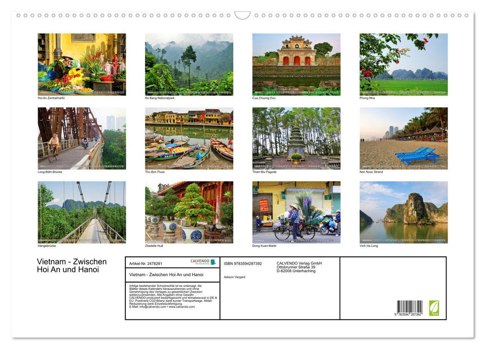 Vietnam - Zwischen Hoi An und Hanoi (CALVENDO Wandkalender 2027)