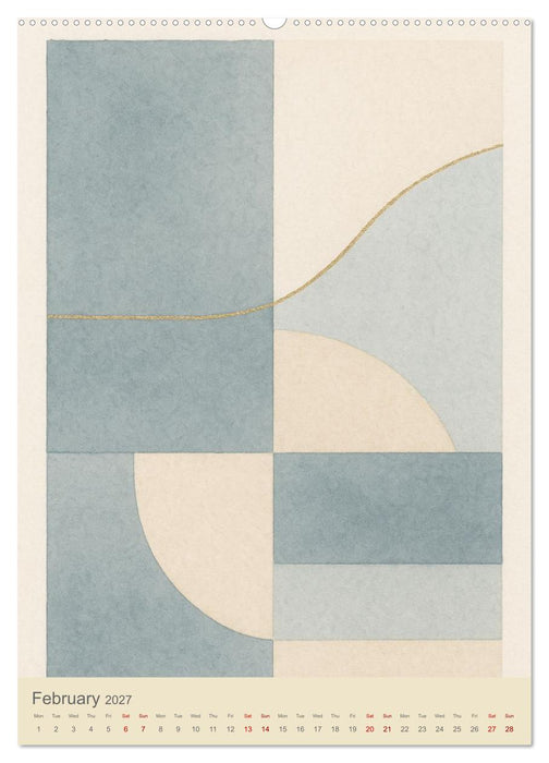 Where words end an exploration of color and form (CALVENDO Monthly Calendar 2027)