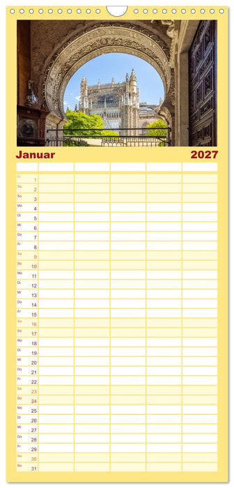 Ein Herz für Sevilla (CALVENDO Familienplaner 2027)