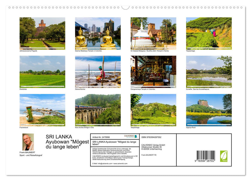 SRI LANKA Ayubowan "Mögest du lange leben" (CALVENDO Premium Wandkalender 2027)
