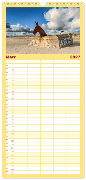 Westjütland - Dänemarks Westen erleben (CALVENDO Familienplaner 2027)