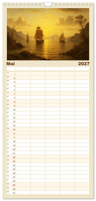 Im Licht der Sehnsucht - Romantische Landschaften (CALVENDO Familienplaner 2027)