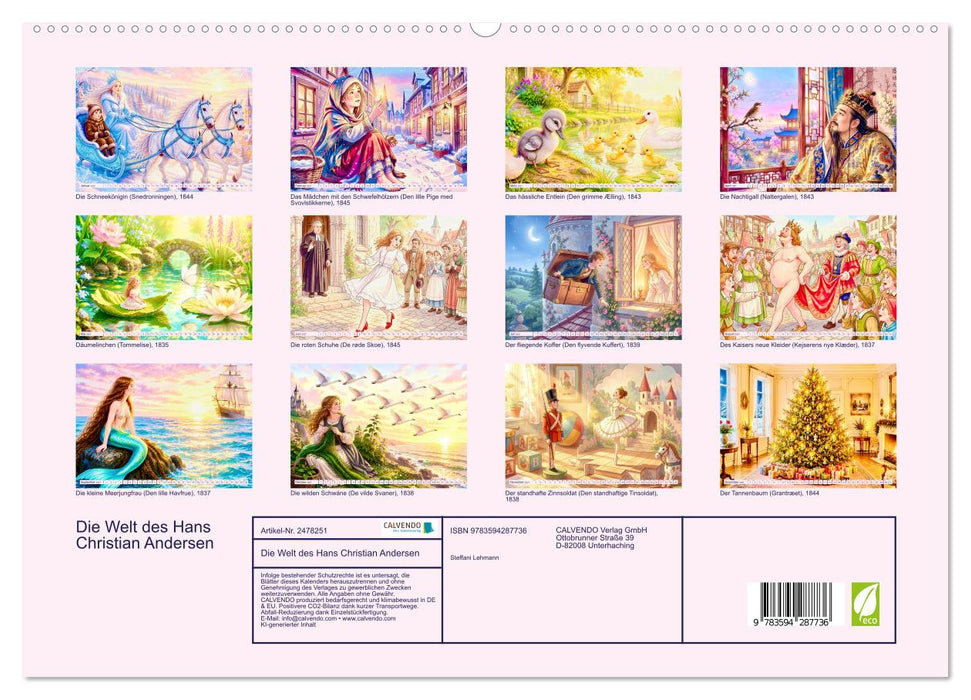 Die Welt des Hans Christian Andersen (CALVENDO Premium Wandkalender 2027)